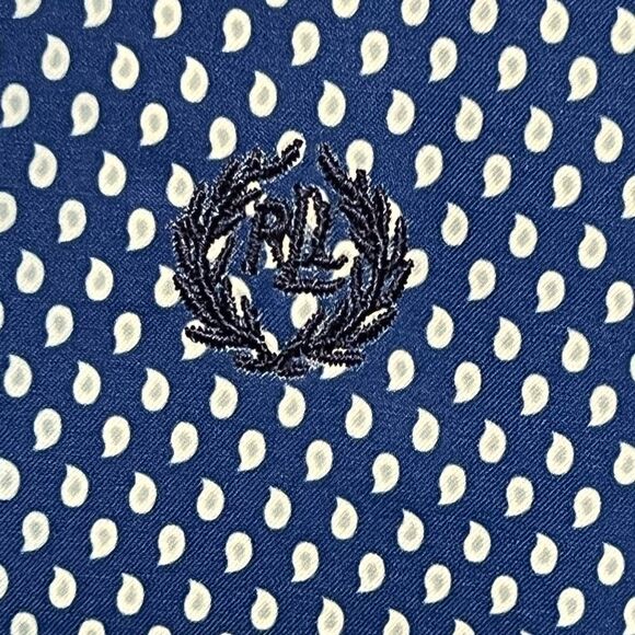 New Ralph Lauren Black Label Blue Button Front Logo Chest Dress Shirt Boys Sz 20 - Picture 4 of 6